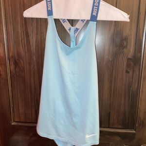 blue nike workout tank